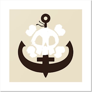 Skull Ships Anchor Posters and Art